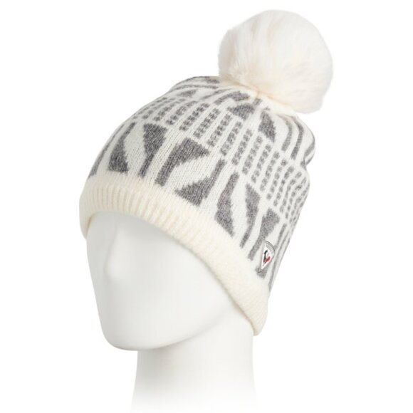 ROSSIGNOL Printed Beanie – Stylish Design with Pom, Ribbed Details Logo Accent - Picture 1 of 6